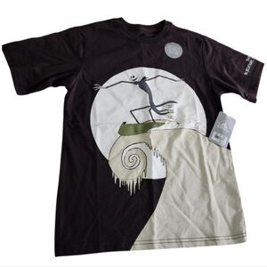 Disney Store Nightmare Before Christmas Shirt Kids Size L Black Glow in the Dark
